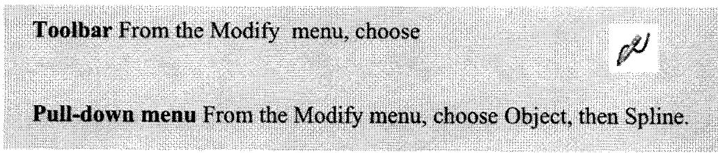 SPLINEDIT 命令图标