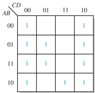 图 4-38:第4章原书图示(逻辑门、真值表、卡诺图或应用电路)