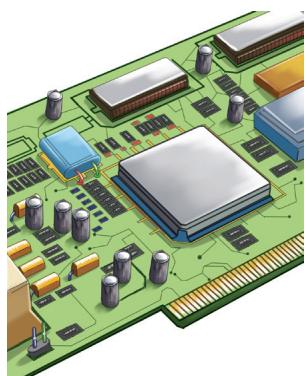 图9-11d:四位异步计数器 VHDL 结构