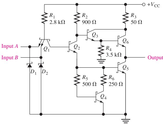 图 15-35：肖特基 TTL NAND 门