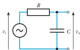 图 8.7：低通 RC 网络