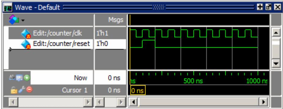 Signal reset with an Inserted Pulse