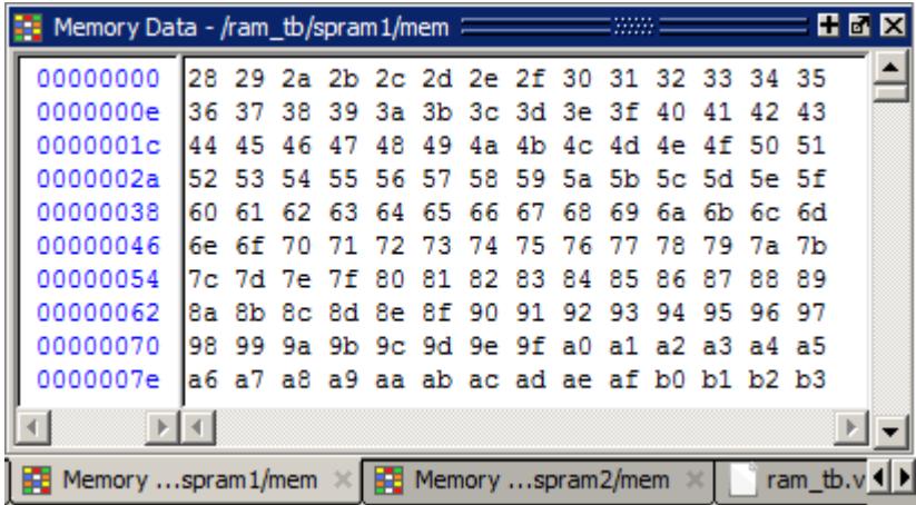 运行仿真后的 Verilog 数据