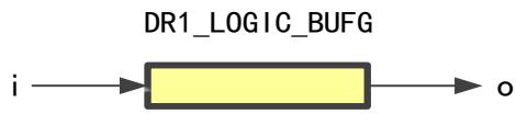 DR1_LOGIC_BUFG 全局时钟缓冲：只有 i/o 两个端口