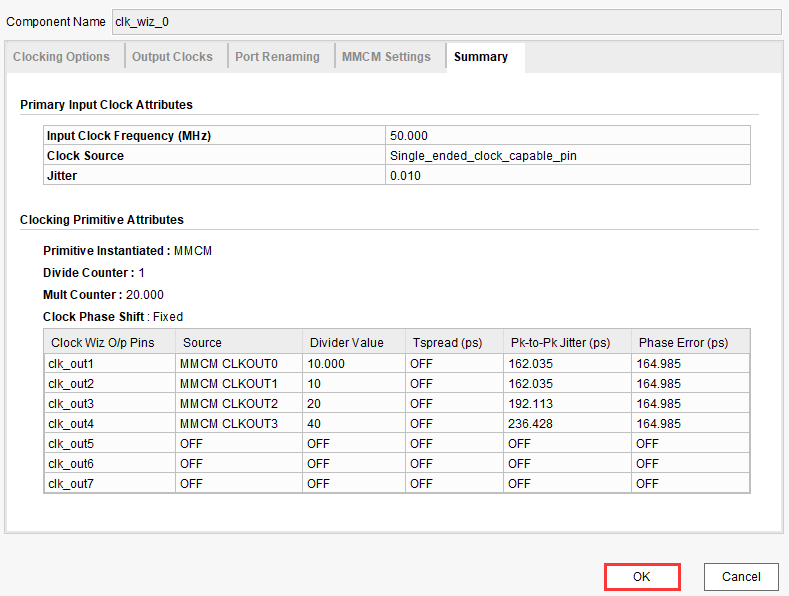 图23.4.15 Clocking Options选项卡的设置